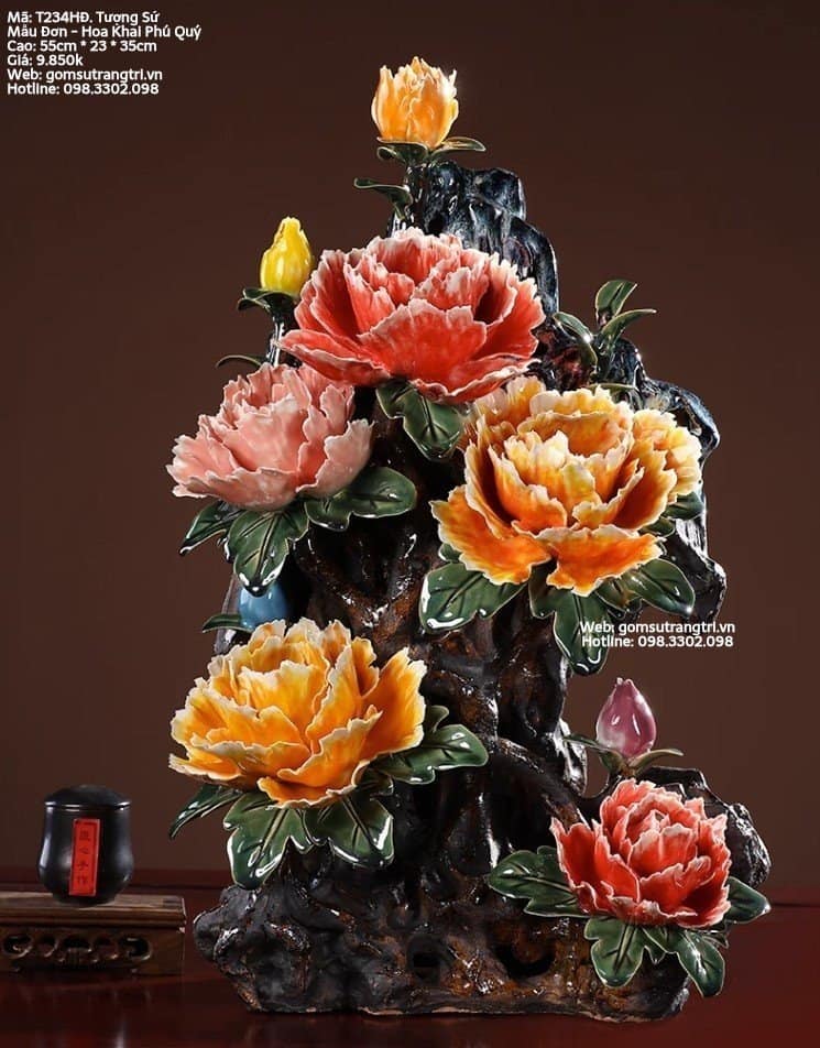 TƯỢNG SỨ MẪU ĐƠN - KHAI HOA PHÚ QUÝ